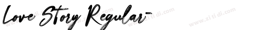 Love Story Regular字体转换